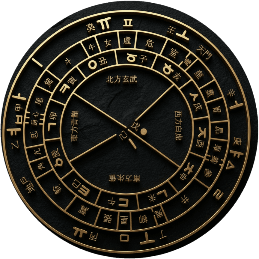 천문도 28수 원반